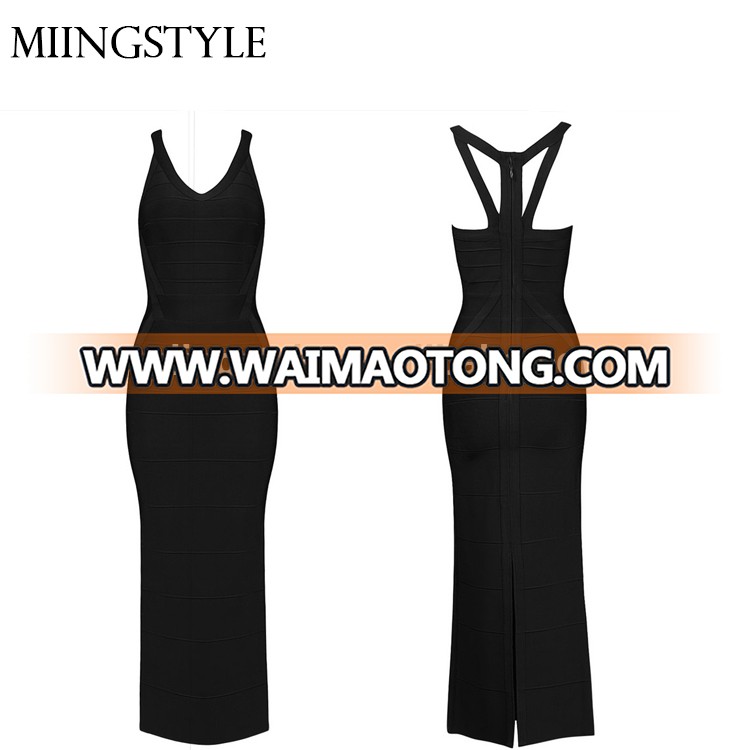 Sexy bandage new fashion maxi dress wholesale plus size evening cocktail dresses